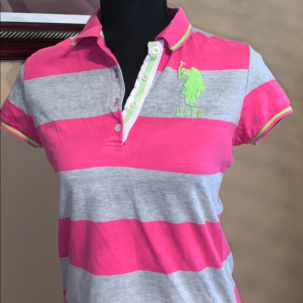 U.S Polo Assassin Pink/Grey/Green